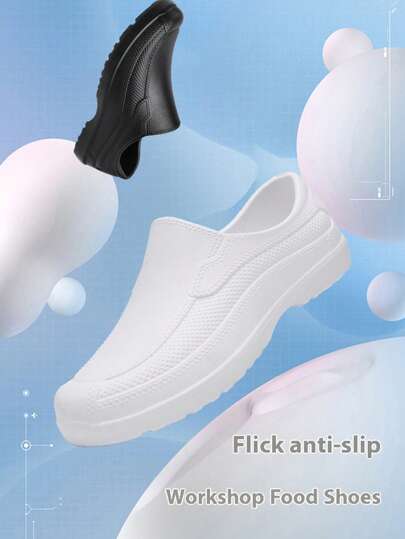 Nya vattentäta skor för livsmedelsservering, halksäkra arbetsskor för utomhusbruk, lätta, slip-on, skor för regniga dagar