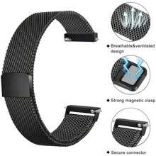 CTPOR 1 pezzo Cinturino a catena milanese compatibile con Samsung Galaxy Watch 6 5 4 Classic da 20MM 22MM 18MM, bracciale in metallo, Amazfit Bip 5/Bip3 Pro/Balance/GTS/GTR 4-3-2, colori alla moda rosa argento e nero, adattabile a uomo e donna, scorte sufficienti per la all'ingrosso