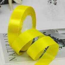 Rainbow Ribbon Solid Series 10 Colors Double Sided Satin Ribbon Used For Gift Packaging, Happy Birthday Party Decoration, Wedding Decoration, And Bouquet Decoration