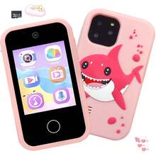 2.8 英寸益智玩具手机，适合 3-12 岁儿童，带触摸屏、学习游戏和音乐播放器、32GB 内存，适合男孩女孩的手机礼物（复活节礼物和派对礼品）