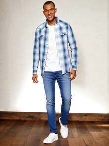 Herren Jeans - Kostengürtel enthalten - Slim Fit Jeans - Gerade Bein Jeans - Stretch Jeans - Blaue Jeans - Herren Denimhosen - 4-Jahreszeiten vielseitige Jeans - Jugend Lässige Hose, Straßenstil, Komfortable Hose, Jeans mit Gürtel, Hochgeschnittene Jeans, Business-Casual Jeans, beinschmeichelnde Herrenhose