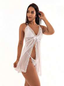 Women Nightgowns & Sleepshirts - White - View 5