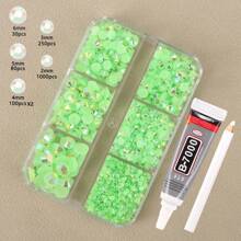Kit de pegamento transparente para joyería B7000 de 9ml con bolígrafo para resina y rhinestones, adhesivo resistente al agua y de uso múltiple para resina epoxi, manualidades de joyería, rhinestones, fundas de teléfono, zapatos y decoración de uñas