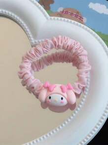 Sanrio Diadema de goma versátil con diseños de Sanrio como Hello Kitty, Pacha Dog, Culomi, Merotti, Matailhead, Sen Small Intestine, adecuada para uso diario o como regalo de fiesta festiva y decoración de fiesta