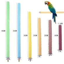 Colorful Parrot Standing Stick  Bird Claw Stick -Friendly Creative Reusable Durable Funny Portable Cage Dration