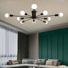 Đèn chiếu sáng nhiều đầu sáng tạo kiểu Bắc Âu, Đèn trần trang trí nhà tối giản cho phòng ngủ, phòng khách, không bao gồm bóng đèn - Nhiều màu - Xem 6