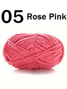 小萌仔手工DIY编织中粗纱冰棒纱50克/球，60米/球，适用于编织围巾、钩针鞋、玩偶等。