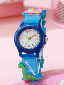1pc Macaron Color Multi-Color Arabic Numeral Dial Transparent Minimalist Silicone Quartz Watch, Suitable For Birthday, Graduation Gifts, Etc. - White - View 11