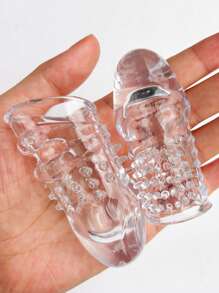 Funda de pene con 2 tallas transparentes diferentes, juguete sexual masculino, producto sexy SM. Funda de pene transparente con partículas suaves. Funda de pene de silicona con vaina extendida. Anillo de pene con estiramiento esférico, reutilizable, funda de pene realista, juguete sexual para adultos, pareja, estimulación de la vagina femenina para mejorar el placer sexual, funda de pene de 4 cm de largo para hombres, juguete sexual para parejas