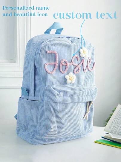 1PC Personalized Toddler Backpack, Flower Girl Gift, Children's Gift, Preschool Kindergarten Customized Gift, Children's Bag Customized Children's Commemorative Gift, Back-To-School Children's Commemorative Gift, Toy Book Storage Bag,Multi-Functional,Ornamental,Letter,Stylish,Modern,Colorful,Cute,Adorable,Casual,Custom,Personalised,Unique,Customized,Ideal Gifts For Him,Ideal Gifts For Her