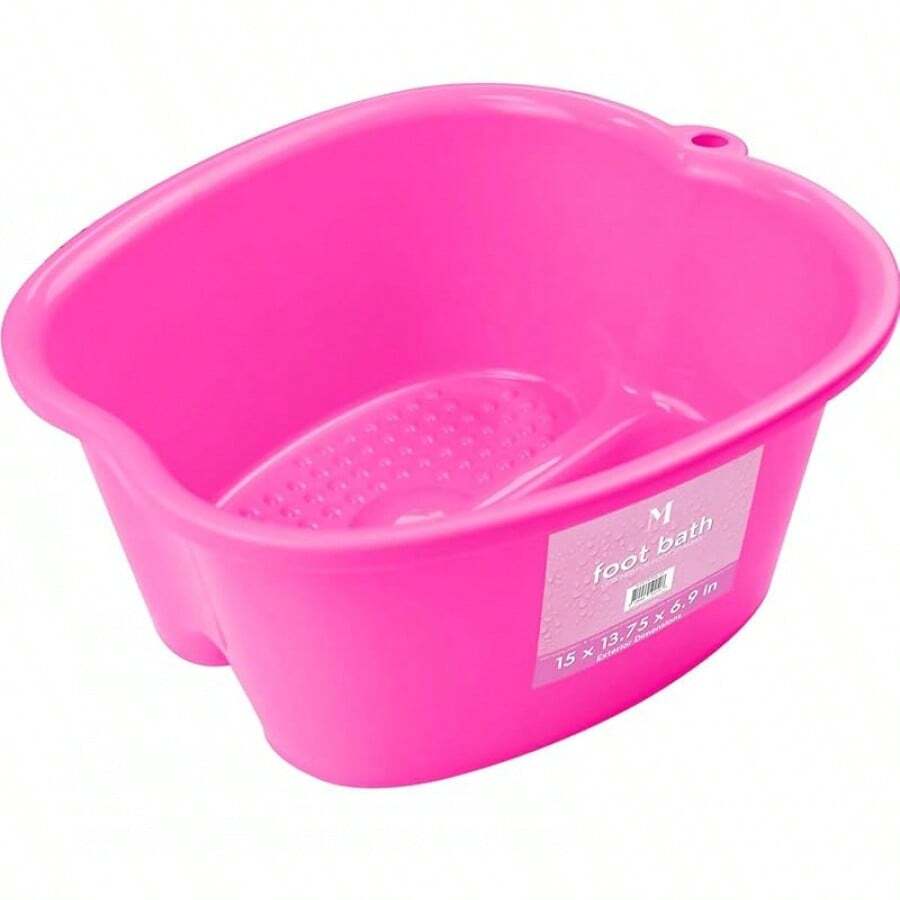 Mantello Collapsible Foot Bath Foot Soaking Tub |   Portable Foot Spa Pedicure Bowl |   Large Basin To Soak & Wash Feet |   Folding Bucket With Carry Handle |   White & Grey, Blue, Green [White & Grey] - Hồng - Xem 1
