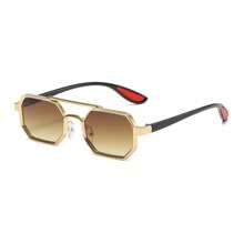 1 buc Ochelari Future Technology Ramă geometrică metalică universală, Ochelari de modă esențiali pentru condus, ciclism și călătorii, Ramă mică Ochelari de modă personalizați pentru decorare casual
