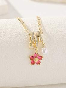 1 Bộ 2 dây chuyền mặt ngọc trai hình ngôi sao và hoa 5 chiếc, dây chuyền choker tinh tế và cá nhân hóa, phù hợp cho phụ nữ, phù hợp cho mùa hè, bãi biển, lễ Phục sinh, làm quà tặng hoặc tự đeo - Vàng - Xem 9