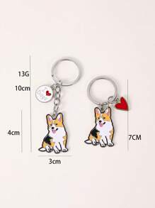 1pc Metal Basset Hound Keychain Dog Keychains For Women Bag Charm Trinket Men Car Key Ring Key Chain Jewelry Gift Animal Charm Car Accessories Backpack For School