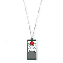 bandai Best-Selling Demon Slayer Pendant Kamado Tanjirou Necklace Boy Anime Cosplay Jewelry Pendant Decoration