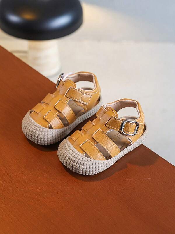 Korean Style Sandals, 2025 New Summer Baby/Toddler Soft-Soled Shoes, Anti-Kicking Cap-Toe Shoes, Boys And Girls