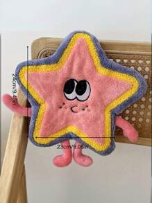 1pc/3pcs Dopamine Star Cartoon Towel, Cute Star Dishcloth, Polyester, Soft & Absorbent, Modern Style, Cartoon Pattern | Kitchen And Bathroom Towels, For Hand Washing. Back To School Dish Cloths Kitchen Towel