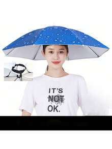 2件/1件 中性銀色單層時尚夏季戶外防紫外線防風防雨可折疊可調節遮陽帽，適合高爾夫球 - 彩色 - 查看 5