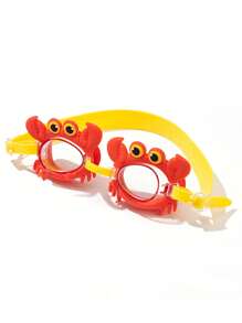 1pc Kids Cute Crab Swimming Goggles, Unicorn, Frog Design Waterproof Swim Goggles, Eye Protection