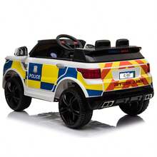 Dual Drive 12.00V 7A.H Police Car With 2.4G Remote Control White JC002 - White - View 9