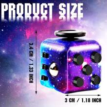 Multi-Color Cube/Dice Toy, Creative Stress Relief Toy For Teenagers And Adults, Fidget Desk Decor