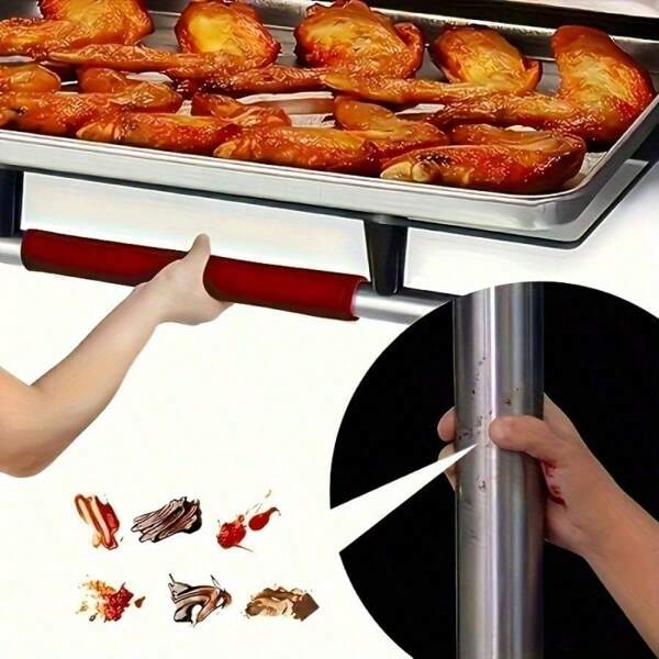 2pcs Premium Door Handle Guards - Universal Fit For Refrigerator, Microwave & Dishwasher - Stain, Fingertip & Drip Protection - Durable, Easy Install, Machine Washable