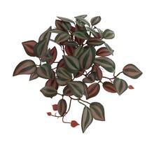 1 件仿真植物龟背竹，带茎假叶，假植物，客厅酒店窗户办公室装饰，家居装饰，房间装饰，耐用塑料水生装饰，适用于鱼缸和爬虫缸 - 逼真的水生植物效果 - 23葉 - 查看 28