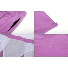 Men's Swim Trunks Quick Dry Beach Shorts With Zipper Pockets And Mesh Lining - Lilac - View 4