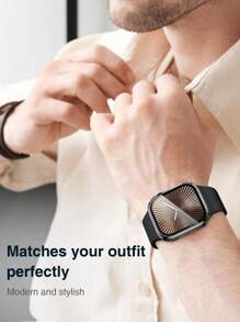 3 Stücke Gehäuse für Uhren aus Kunststoff mit Apfel-Design, geeignet für 38/40/41/42/44/45/49mm Ultra/SE/8/7/6/5/4/3/2/1