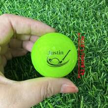 Balles de golf personnalisées, balles de golf personnalisables 3/6/9 pièces, personnalisez avec votre texte, 2 options de couleur, balles de golf haute visibilité à cœur en caoutchouc de haute qualité, cadeau inoubliable pour les golfeurs, idéal pour la Fête des Pères, remise des diplômes