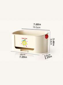 1pc Kitchen Dish Draining Rack, Sponge And Cloth Holder, Large Capacity Sink Organizer