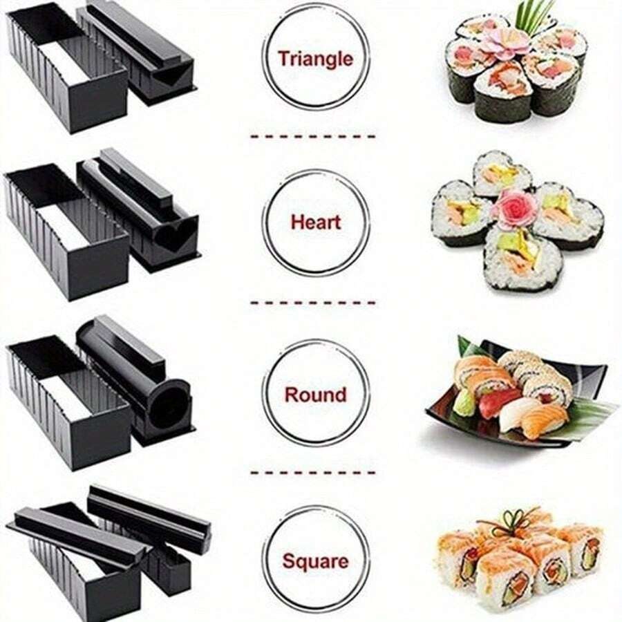 Sushi Mould DIY Sushi Ware Kitchen Gadget Rice And Vegetable Roll Seaweed Sushi Roll Tool - Color Random - View 1