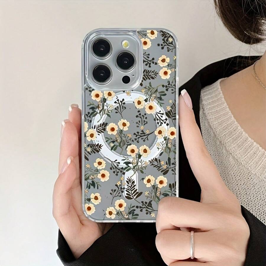 Compatible con phone 16 Pro, 15/14 Plus, 13/12/11 Pro. Nueva funda magnética transparente de acrílico con diseño clásico y resistente. Funda de alta calidad para hombres y mujeres. - Colores mixtos 1 - Ver 1