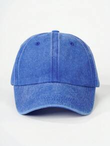 1pc Men's Washed Plain Baseball Cap, Adjustable Sun Protection Casual Hat For Outdoor, Spring Autumn Travel Beach Vacation, Unisex Y2K Style Cap - Baseball Cap - View 25