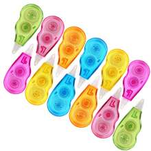 12 cintas correctoras, cintas correctoras de colores arcoíris Mini, corrección instantánea, corrección de escritura, adecuadas para artículos escolares, de oficina y del hogar, de vuelta a la escuela - Multicolor - Ver 9