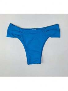 Beautiful Bombom Bikini Panties For Women, Loose Butterfly On The Side, Wide Plus Size, UV+50 Protection - XANH TRỜI - Xem 1