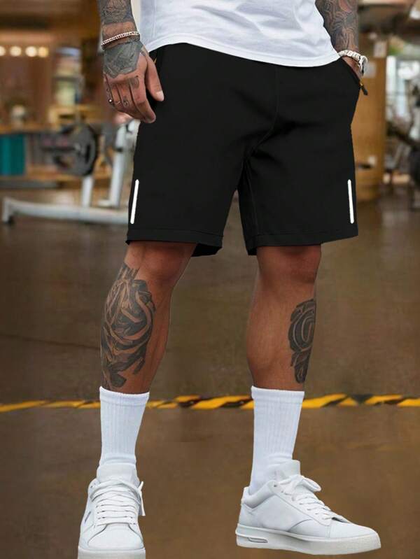 1pc Men Casual Loose Fit Shorts, Spring/Summer Streetwear Hiphop Beach Running Gym Workout Athletic Sports Pants For Daily Commute, Leisure, Jogging, Fitness Training