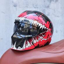 Orz GB7-摩托车头盔全盔男女款蝎子组合盔多功能巡航机车 - 多色 - 查看 33