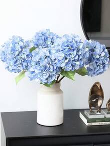 5 buc. hortensii albastre, 1,64 m, plante artificiale, flori artificiale la atingere reală, potrivite pentru decorarea casei, cadouri de Ziua Îndrăgostiților, cadouri de Ziua Mamei, decorațiuni de primăvară, decorațiuni de nuntă, piesă centrală pentru birou, decorațiuni pentru cameră, decorațiuni DIY pentru vaze, decorațiuni pentru nuntă, birou și petrecere, decorațiuni pentru petreceri și sărbători.