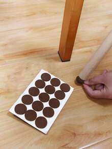 30/48 Stück Set rutschfeste Tisch- und Stuhlgleiter, beige, verschleißfest, Geräuschminderung, Schutzgleiter für Möbel, braune Möbelgleiter (Das Produkt hat nach dem Anbringen eine rutschfeste Funktion, vermeiden Sie es, den Hocker zu stark zu ziehen, um Beschädigungen am Boden zu vermeiden)