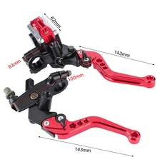 Universal Motorcycle Clutch And Brake Levers 22cm - Red - View 3