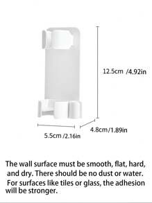 1pc, 3pcs, 5pcs Customized No Punching Storage Rack, Curling Iron Holder, Wall-Mounted Bathroom Iron Board Holder, Hair Straightener Organizer Shelf