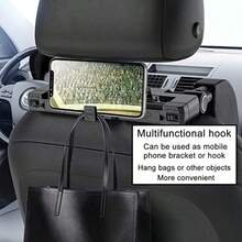 Almofada de Assento Triaxial Ajustável Para Carro - Apoio de Cabeça Giratório 180° Para Conforto de Bebê e Crianças - Preto - Visão 5