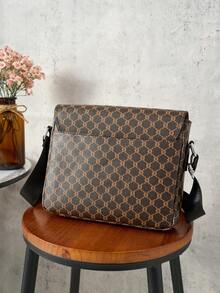 KAIDUCH 时尚简约托特包，通勤旅行大容量便携拉链单肩包斜挎包女士单肩包送女士礼物 - 棕色 - 查看 4