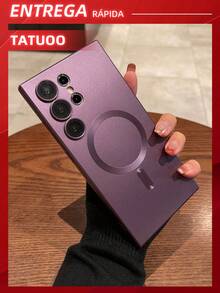 Luxury Matte Magnetic Phone Case Compatible With Samsung A15/A35/A55/S23 Ultra/S23 FE/S24 Ultra - Màu tím - Xem 1