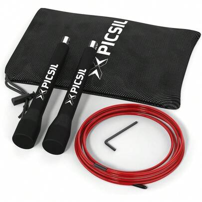 Comba Profesional de Crosstraining |     Doble Rodamiento para Mayor Velocidad |     Ajustable y Ergonómica |     Ideal para Fitness, Boxeo, MMA |     Cuerda para Saltar Unisex |     Materiales ABS