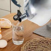 2PCS Stainless Steel Whistling Kettle 3L Stove Top Hob Kitchenware Tea Camping UK - Silver - View 10