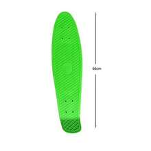 27-Inch / 66cm Large Fishing Board, With Multi-Color Aluminum Handle, Random-Color Wheels, Suitable For Road Trips, Entry-Level Professional Single-Sloped 4-Wheel Skateboard, Gift - losowy kolor - View 5