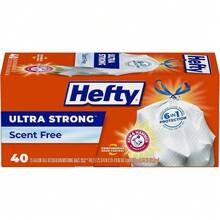 Hefty Ultra Strong Tall Kitchen Trash Bags, Unscented, 13 Gallon, 40 Count - 1 - View 1