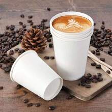 56/50/40/30/25/20/10pcs Thick Disposable Paper Cups, Suitable For Sampling, Advertising Promotion, Coffee/Milk Tea, Heat-Resistant & Leak-Proof, Great For Brand Promotion!